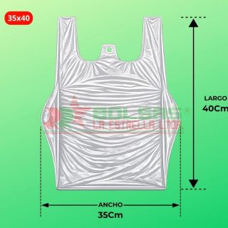 Bolsas Camiseta 35x40 - Saco (10.000 Unds), Transp (Virgen)