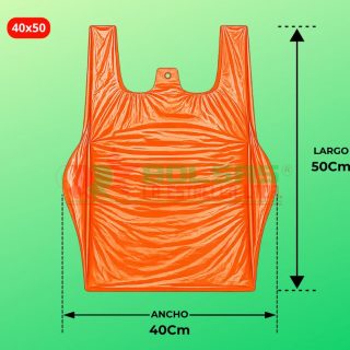 Bolsas Camiseta 40x50 - Sacos (5.000 Unds), Naranjo (Virgen)